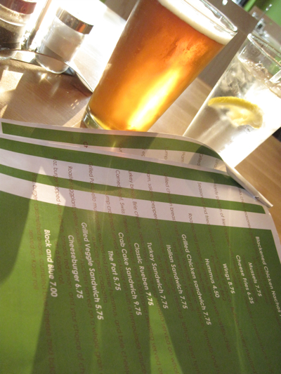 Calli's: Menu plus a Dogfishhead Calli's: Menu plus a Dogfishhead