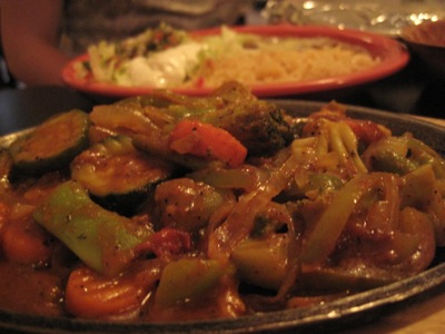 The Veggie Fajita over at Cozumel The Veggie Fajita over at Cozumel