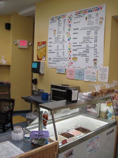Interior at Rose's Ice Cream Interior at Rose's Ice Cream