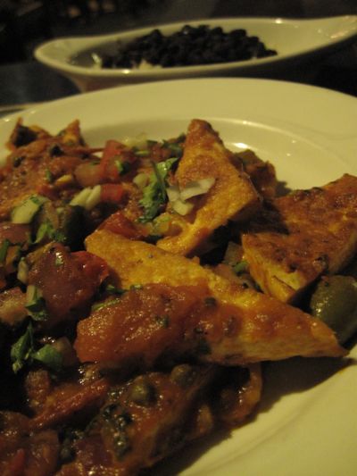 Tofu with Vegetables a la Mexicana
