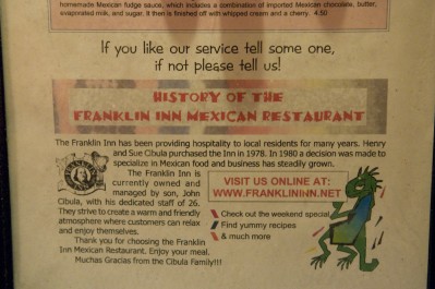 franklin-inn-menu-story