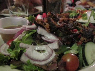 Pub Salad with Black Bean Burger (crumbled) Pub Salad with Black Bean Burger